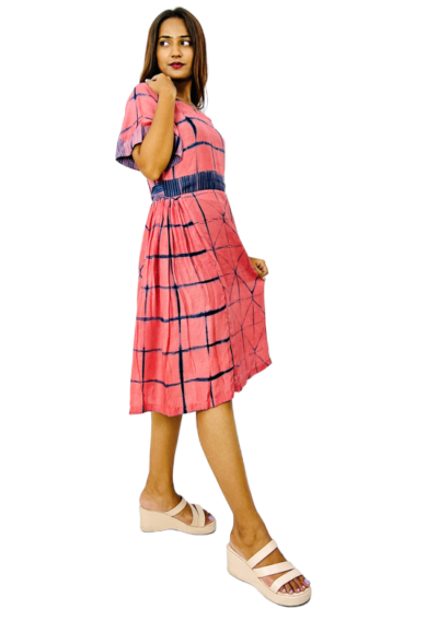 Handcrafted Shibori With Belt Dress