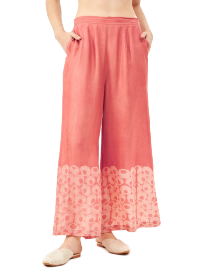 Flower Print Shibori Palazzo