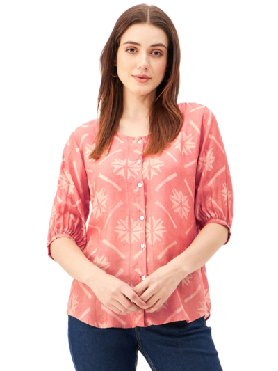 Handcrafted Shibori Elegant Top